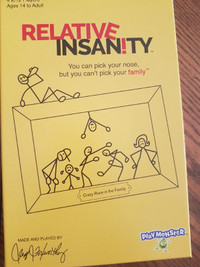 New Board Game -Relative Insanity Game  4 to 12 Players