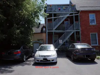 An outdoor parking spot is available as of March 1st on the property at 71 Rosemount Ave at the corn...