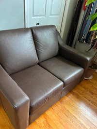 Leather 2 seater sofa