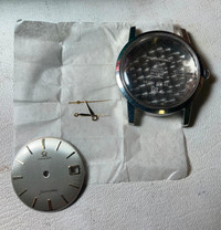 Omega Seamaster case, dial and hands