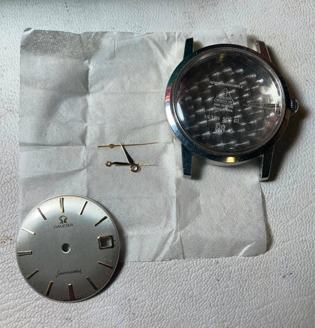 Omega Seamaster case, dial and hands in Jewellery & Watches in Whitehorse