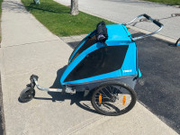 Thule Coaster XT double bike trailer and stroller 