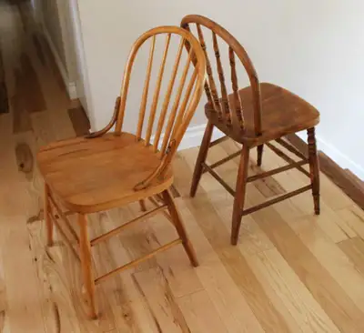 Chaises Windsor (1908) antique 45$/2,  livré si..., View more