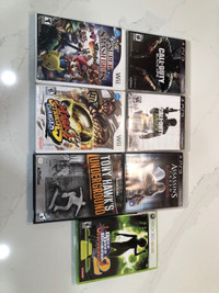 Assorted games for; PS3, Wii, Game Cube and XBox 360