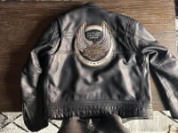 Harley Davidson Men's 105th Anniversary Black Leather Jacket