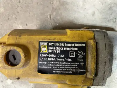 Electric 1/2 inch PoweFist impact wrench, View more