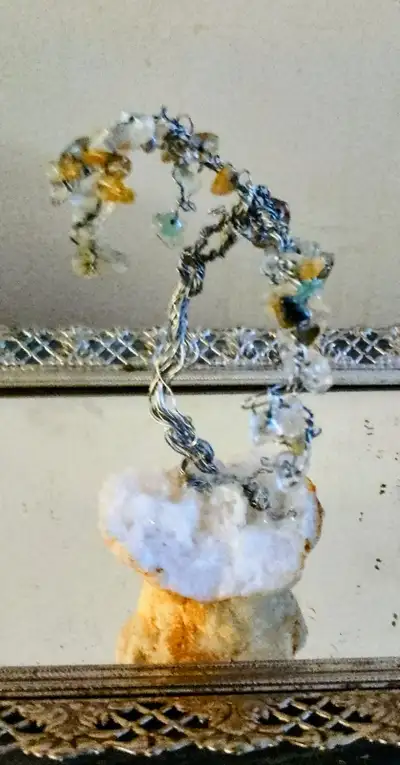 Handcrafted Genuine Crystal Gemstone Trees, View more