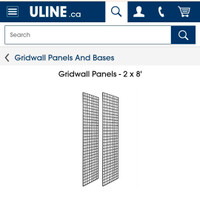 Gridwall panels 