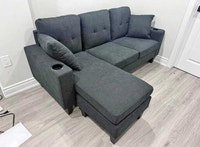 Small Space, Big Style: 3 Seater L-Sofa + Free Delivery London Ontario Preview