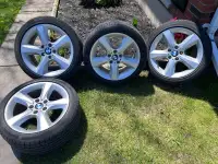 BMW Rims and. New tires 245/40/18 Continental tires 