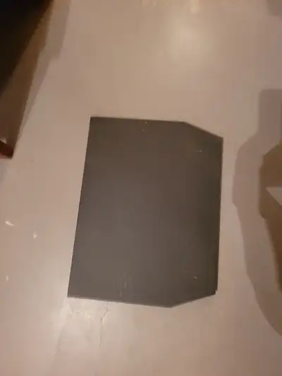 TV turning table. Black wooden board with turntable on the bottom. Measures 21" X 16" Ideal for rota...