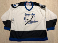 Tampa Bay Lightning Blue Storm Alternate CCM Men's Large NHL 3rd Hockey  Jersey