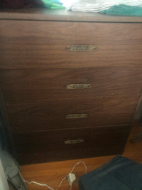 Four drawer dresser brown