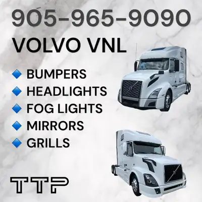 Mirrors Grills Headlights Fogs Bumpers Available for all years of Cascadia and Volvo VNL Trucks