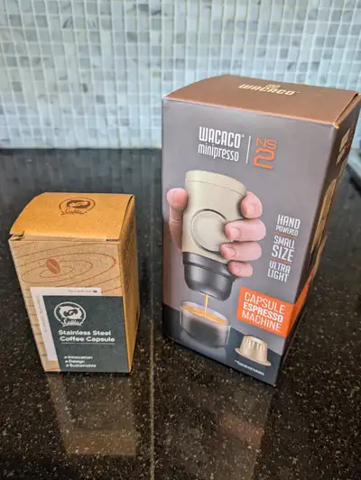 WACACO Minipresso NS2, Portable Espresso Maker Compatible with Nespresso Original Capsules and Compa...