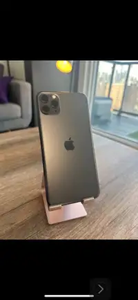 IPHONE 11 PRO WITH NEW CLEAR CASE 
