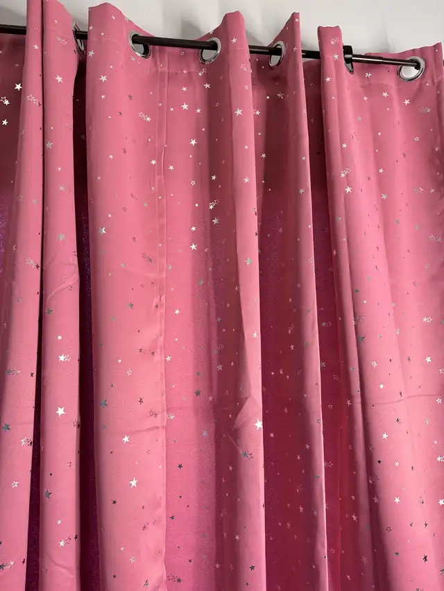 Dorm/baby room modern pink curtains (read below for dimensions) in Window Treatments in Markham / York Region - Image 7