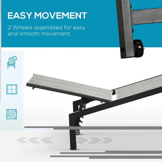 Patio Lounger Chair Set, Outdoor Aluminum Frame PE Rattan Wicker in Patio & Garden Furniture in Markham / York Region - Image 5