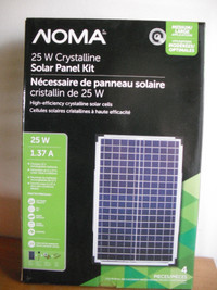 Panneau solaire 25w + contrôleur de charge + boite de connection
