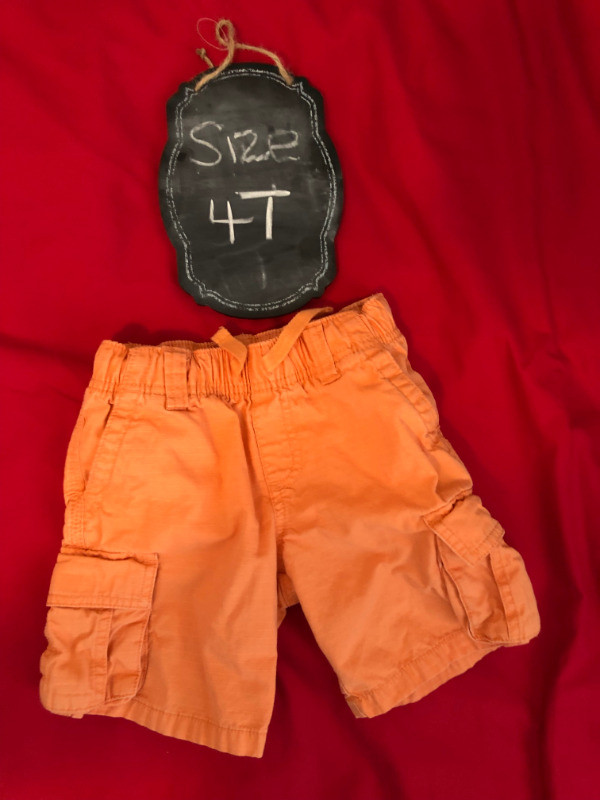 Boys Gymboree Shirt and shorts orange/navy Set - 4T in Clothing - 4T in Calgary - Image 4