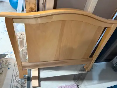Tête de lit, simple en bois, massif, Voir plus