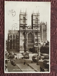 1923 Postcard from the West Towers of Westminster Abbey, London