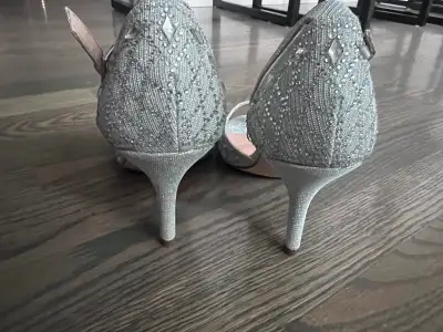 Sparkly studded gems high heels size 7.5, View more