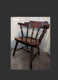 Antique wood  chair with arm,  I have 4 chairs