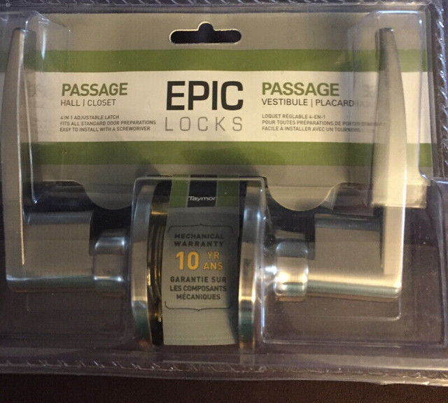 Epic Locks for interior doors-brand new in packaging in Windows, Doors & Trim in City of Halifax
