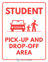 Student pick up and drop off