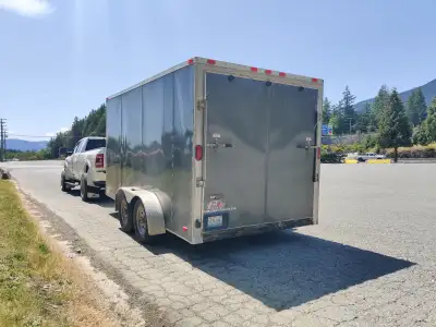 Selling our well taken care of cargo trailer. $8.000 OBO. GVWR is 7000lbs. Has a ramp in the back an...