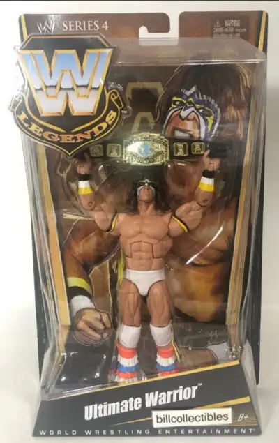 Ultimate Warrior with Championship Belt - WWE Legends Series 4, View more