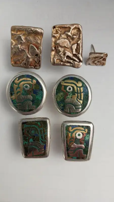 Genuine Mexican silver cufflinks $20 each in Jewellery & Watches in Downtown-West End - Image 4