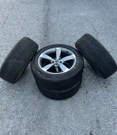 255/50/19 Inch Continental ContiWinterContact TS830P SSR Run Flat Snow Tires + Original Audi 'Rotors...