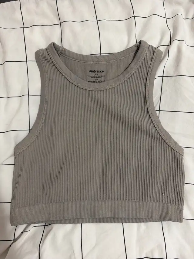 Brown crop top