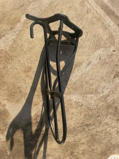 NEW Black Metal Saddle Rack Wall Mount, View more