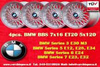 4 pcs. wheels BMW x spoke 7x16 ET20 M3 E30, 5 E12,