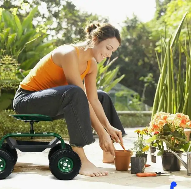 SAVE BIG-Rolling Garden Seat in Patio & Garden Furniture in City of Toronto - Image 3