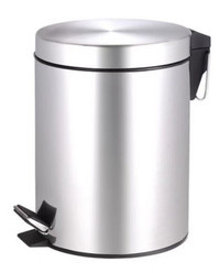 Round Stainless Steel Step Bin 5L