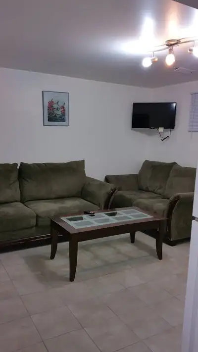 One furnished basement bedroom, in a walk out basement apartment, all included $750 a month, ready t...
