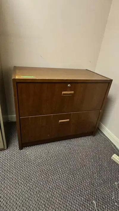 MOVING!!! Solid Wood 2-Drawer Filing Cabinet, View more