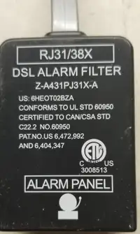 DSL Alarm Filter + Lot of 25 DSL Phone Filters