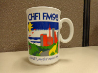 CHFI FM98 Toronto's Perfect Music Mix Coffee Mug CN Tower Sun