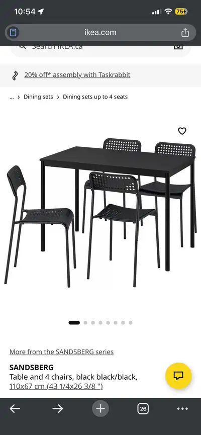 IKEA Sandsberg Table, View more