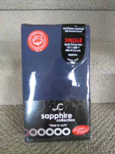 Brand new twin duvet set 100% Egyptian cotton, View more