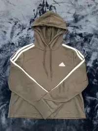 Black Adidas cropped hoodie women’s 