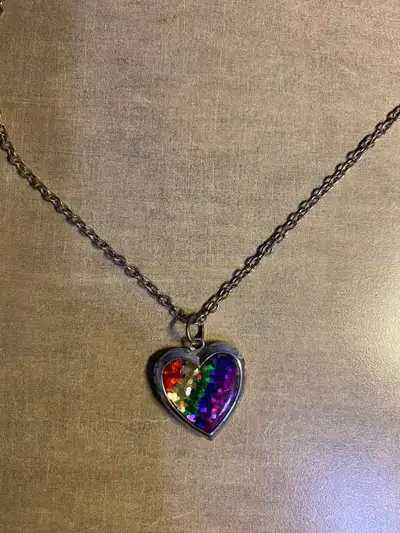 Claire’s Heart Locket Chain Necklace, View more
