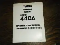 Yamaha Prestige 440A Snowmobile Supplementary Service manual