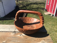 Wooden Carved Decorative Bowl Or Centrepiece Holder For Decor 