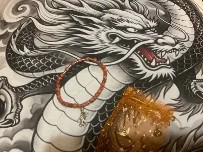 NEW HANDMADE MENS MISCHIEVOUS DEVIL STONE BRACELET, View more